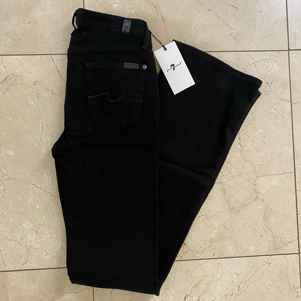 7 For All Mankind Black Jeans Brand New